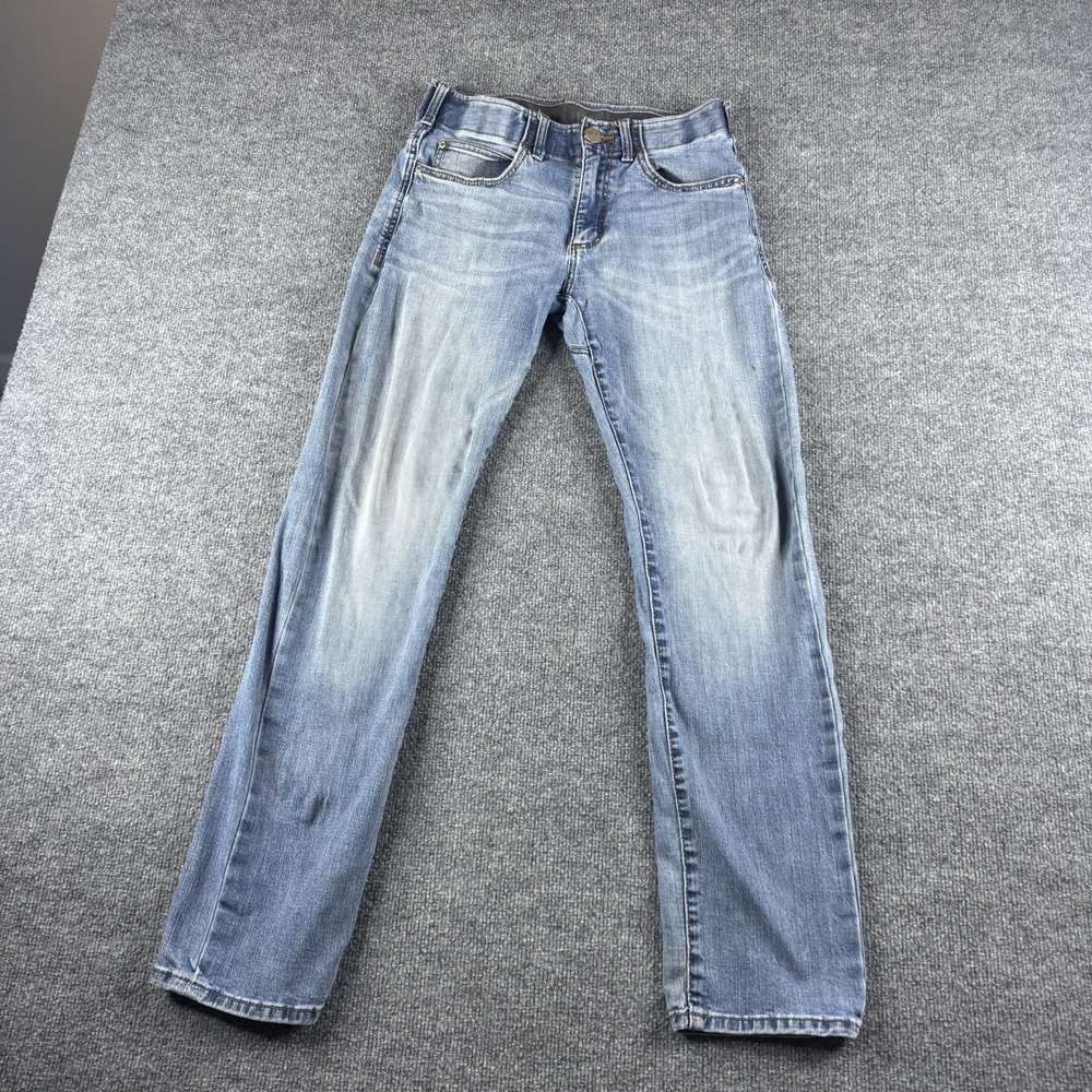 Lee Jeans Mens 29x32 Blue Extreme Motion Straight Fit Tapered Leg Stretch Denim